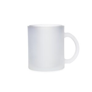 Caneca em vidro fosco 350ml personalizada