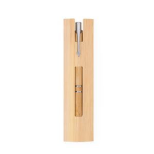 Caneta ecológica de bambu personalizada