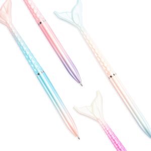 Caneta plástica formato sereia personalizada