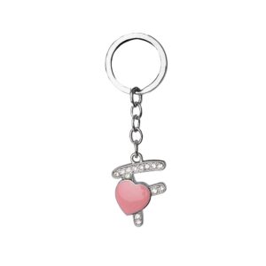 Chaveiro em metal letra F personalizado