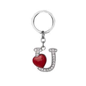 Chaveiro em metal letra U personalizado