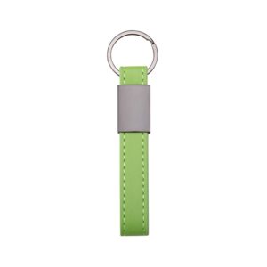 Chaveiro em metal com couro sintético personalizado