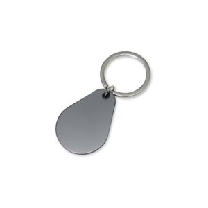 Chaveiro em metal com chapa grafite personalizado