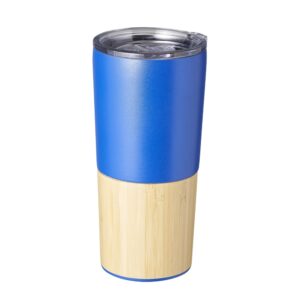 Copo térmico em inox com bambu 600ml personalizado