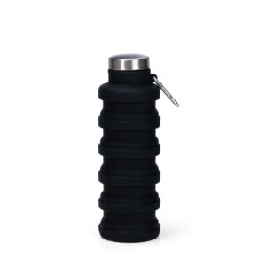 Garrafa retrátil em silicone 500ml personalizada