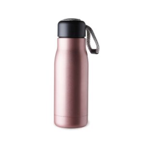 Garrafa térmica em inox com cordão 420ml personalizada