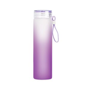 Garrafa de vidro jateado bicolor 470ml personalizada