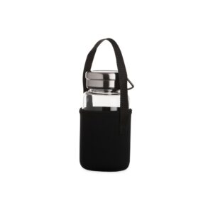 Garrafa em vidro borosilicato com infusor 650ml personalizada