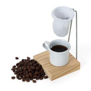 Kit café 3 peças com coador personalizado
