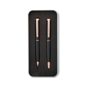 Kit caneta e roller em metal personalizado