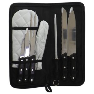 Kit churrasco 7 peças com estojo personalizado