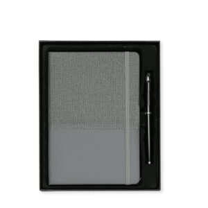 Kit com caderneta A5 e caneta personalizado