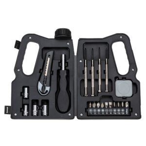 Kit ferramenta 21 peças estojo formato garrafa personalizado