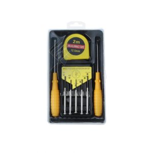 Kit ferramentas 8 peças em estojo plástico personalizado