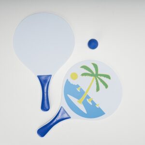 Kit frescobol em MDF 2 raquetes personalizado