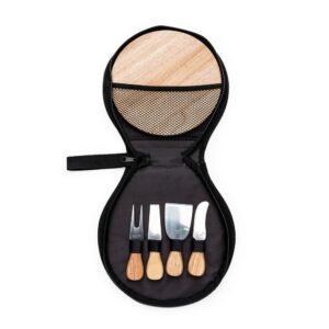 Kit queijo 5 peças em estojo de nylon personalizado