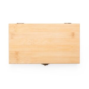 Kit vinho 5 peças em bambu personalizado