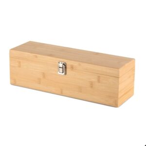Kit vinho 4 peças com detalhes em bambu personalizado