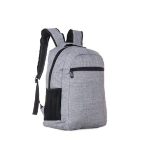 Mochila em poliéster com compartimento para notebook personalizada