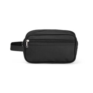 Necessaire couro sintético com zíper personalizada