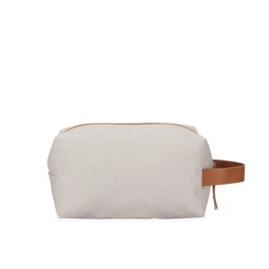 Necessaire nylon com alça couro personalizada