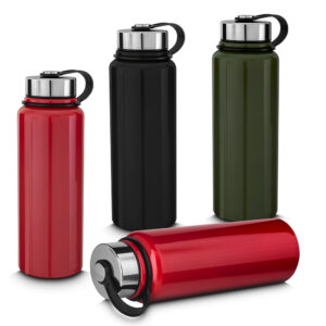 Garrafa térmica inox 1L com infusor personalizada