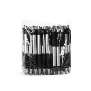 Pacote com 50 canetas plásticas personalizado