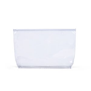 Pasta PVC cristal com zip personalizada