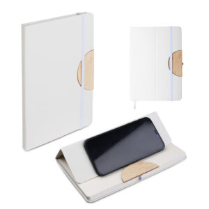 Caderno A5 capa em caixa de leite reciclado personalizado