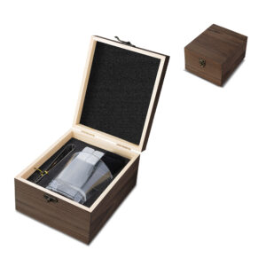 Kit drink com caixa madeira personalizado