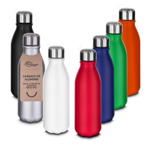 Garrafa alumínio reciclado 550ml personalizada