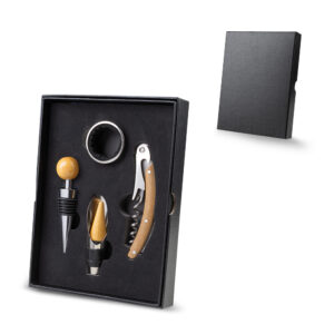 Kit vinho com abridor personalizado