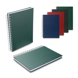 Caderno A5 capa dura em percalux personalizado