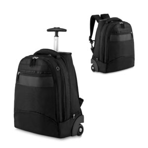 Mochila executiva com rodinhas em poliéster 1680D personalizada
