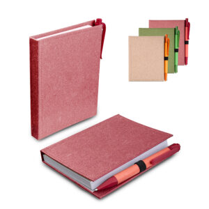 Mini caderno A6 com caneta personalizado