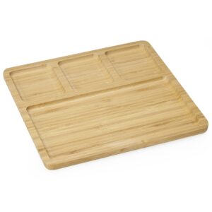 Petisqueira bambu quadrada personalizada