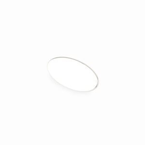 Plaquinha metálica oval personalizada