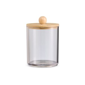 Porta objetos em acrílico com bambu personalizado