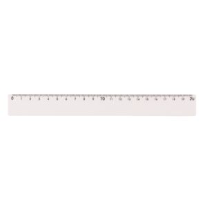 Régua plástica 20cm personalizada