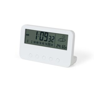 Relógio despertador com temperatura personalizado
