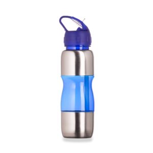 Squeeze alumínio 600ml com canudo personalizado