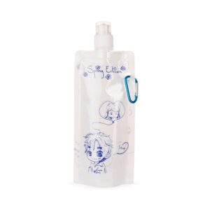 Squeeze dobrável 450ml com mosquetão personalizado