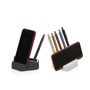 Suporte para celular com porta lápis personalizado