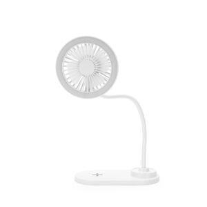 Ventilador com LED e carregador por indução personalizado