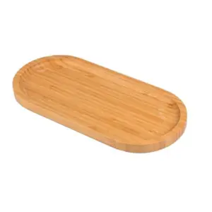 Bandeja em bambu para servir 26x12cm personalizada