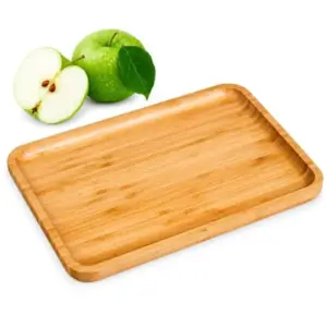 Bandeja em bambu para servir 28x20cm personalizada