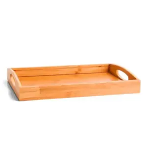 Bandeja para servir em bambu 35cm personalizada
