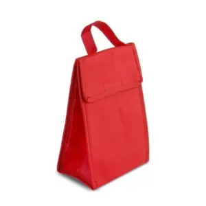 Bolsa térmica em TNT vermelha personalizada