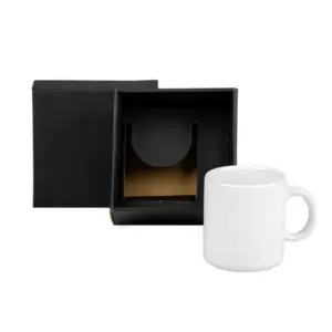Caneca em cerâmica branca 270ml com caixa personalizada