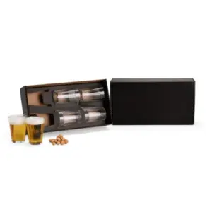 Kit com 6 copos americanos multiuso em vidro 190ml personalizado